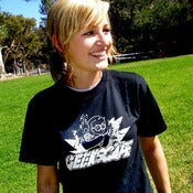 Image of Geekscape Stressed Logo Shirt - Bad Ass Black
