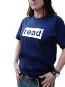 Image of read unisex tee-navy