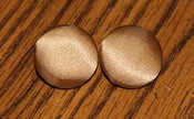 Image of Bronze Satin Button Earrings