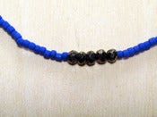 Image of BEADED CHAIN: cobalt