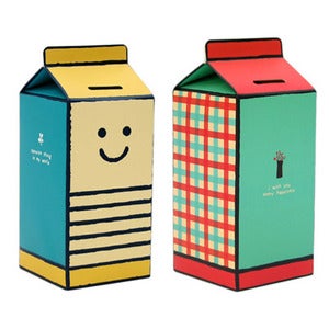 Image of Tirelire en carton DIY