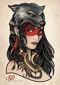Image of Wolf Girl Print