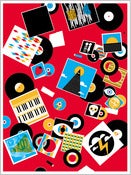 Image of Record Collection Art Print