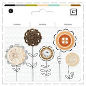 Image of Gorgeous assorted button sets - Amber Tones