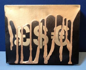 Image of COLOUR OF MONEY canvas by Neue