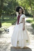 Image of Bonnie Lass Scottish Gown With Your Clan Tartan