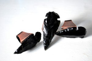 Image of Obsidian Arrowhead Ring