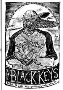 Image of The Black Keys Orlando 2010 Original Art