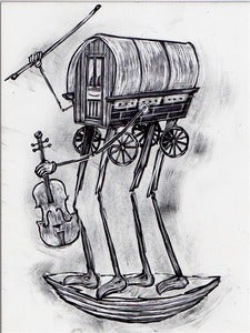 Image of Gypsy Wagon Original Art