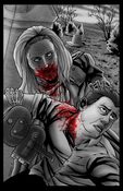 Image of NIGHT OF THE LIVING DEAD - BARBRA ZOMBIE - COLORED PRINT