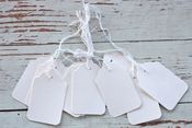 Image of Large White Tags