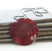 Image of Deep Red Enamel Oxidized Sterling Silver Necklace