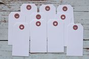 Image of Medium White Parcel Tags