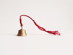 Image of Indian Bell with Handknitted String