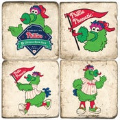 Image of Phillies Phanatic Marble Coasters