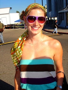 Image of "i love my recyclicious headband!"