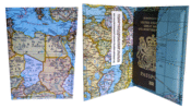 Image of World Map Passport Holder