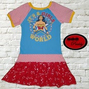 Image of **SOLD OUT** Wonder Woman It's a Girls World Dress - Size 8/9/10