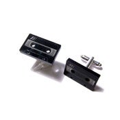 Image of cassette tape cufflinks [black]