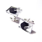 Image of turntable cufflinks [mirrored]