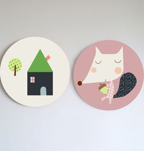 Image of ¡Nuevos! Cuadros infantiles Rurú o casita- new wall art