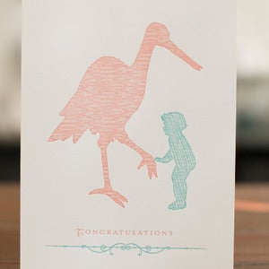 Image of Stork Silhouette Card