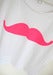 Image of T-shirt moustachitO adulte rose fluO! ♥