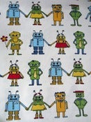 Image of Robots organic cotton jersey (by the half metre)
