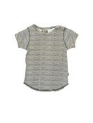 Image of KIDSCASE day organic t-shirt, dk green/offwhite