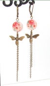 Image of Boucles d'oreilles Hanami abeilles