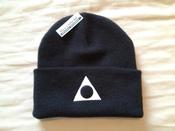 Image of Black Embroided Logo Beanie