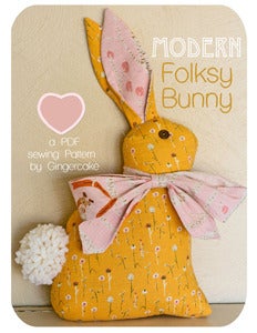 Image of Modern Folksy Bunny PDF Sewing Pattern