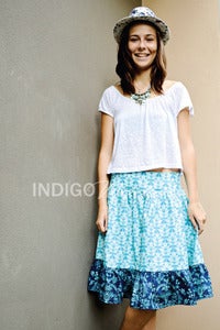Image of Ladies Leaf/Midnight Garden Tea Skirt