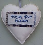 Image of Baby's Birth Date Heart