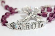 Image of Birthstone First Communion Rosary - you pick the month