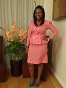 Image of Flamingo Pink Peplum Dress