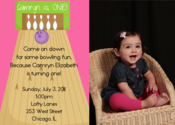 Image of Bowling Party Invitation