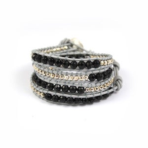 Image of PLATEAU Leather Wrap Bracelet