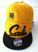 Image of Cali Cursive Hat - Ylw w/ blk (7 1/2 ONLY)