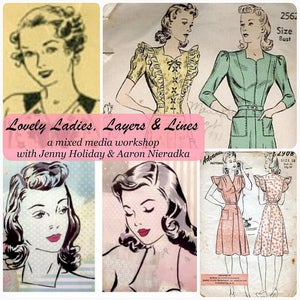 Image of Lovely Ladies, Layers, & Lines workshop/kit