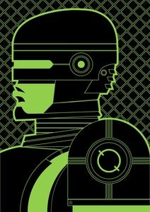 Image of Robocop print by Jamie Roberts
