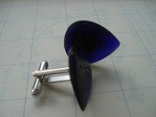 Image of Purple Guitar Pick CUFFLINKS