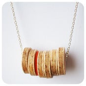 Image of Wooden Disc Necklace