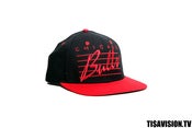 Image of TI$A BULLS CAP BLACK/RED