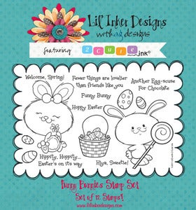 Image of 2 Cute Ink - Funny Bunnies