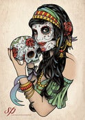 Image of Sugar Skull Gypsy Print
