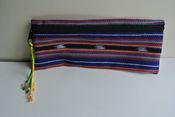 Image of Blues and Pinks Guatemalan Pencil Pouch