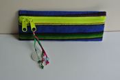 Image of Blue Guatemalan Pencil Pouch