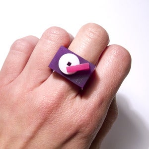 Image of turntable bloc ring [purple]