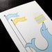 Image of 1213 - barking seal letterpress birthday card
